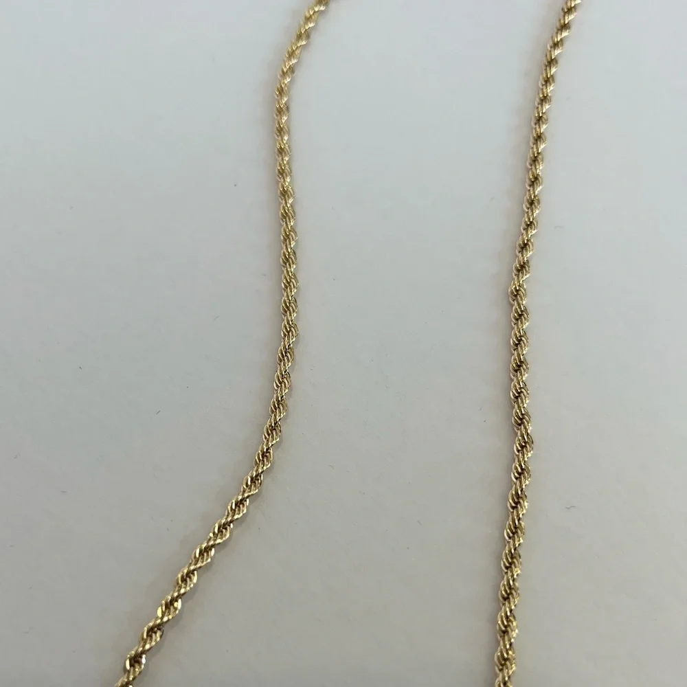 14k gold filled rope necklace - Picture 5 of 5